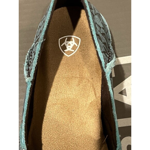 Ariat Cruiser NWOT Turquoise Embossed Slip On Loafer Shoes Sz 8  10046921 - Picture 4 of 7